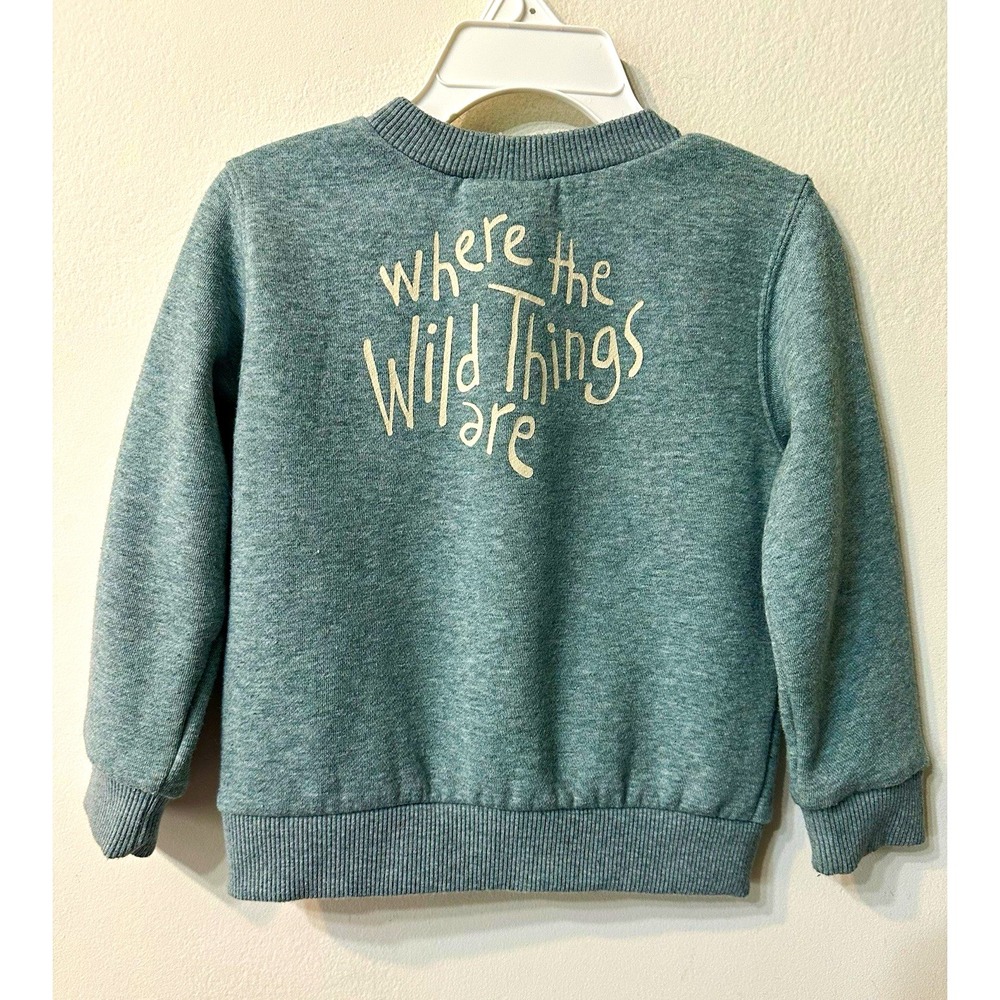 Modern Moments Where The Wild Things Are Toddler Sweatshirt 2T Gray Fleece Max
